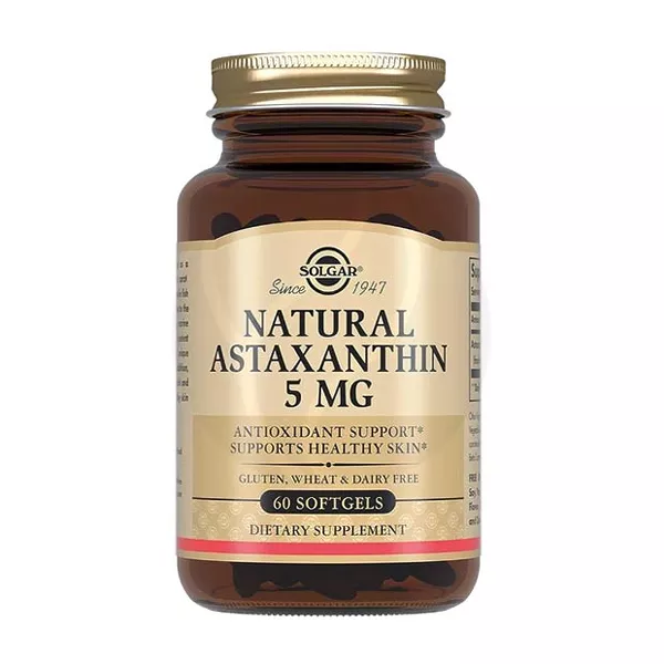Изображение товара Solgar Астаксантин капсулы No60 - натуральный антиоксидант для защиты глаз и кожи Изображение товара Solgar Астаксантин капсулы No60 - натуральный антиоксидант для защиты глаз и кожи