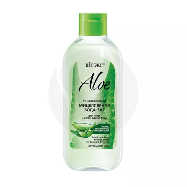 Изображение товара Вiтэкс Aloe Увлажняющая мицеллярная вода 3в1 для лица и глаз, 400мл