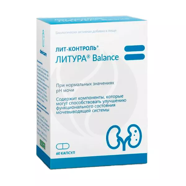 Изображение товара Лит-контроль Литура Balance капсулы 60 шт для поддержки мочевыводящей системы Изображение товара Лит-контроль Литура Balance капсулы 60 шт для поддержки мочевыводящей системы