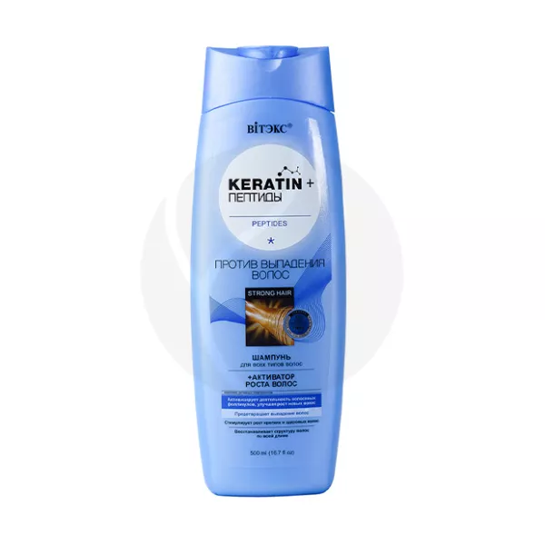 Изображение товара Вiтэкс Keratin+ Пептиды шампунь от выпадения волос, 500мл Изображение товара Вiтэкс Keratin+ Пептиды шампунь от выпадения волос, 500мл