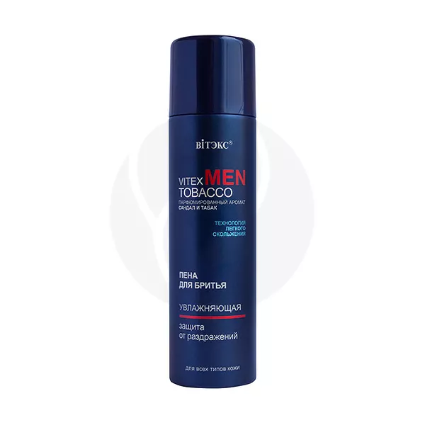 Изображение товара Витэкс Men Tobacco увлажняющая пена для бритья 250мл для всех типов кожи