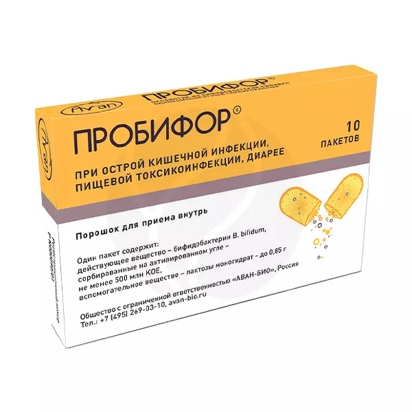 Изображение товара Пробиотик Пробифор для восстановления кишечной микрофлоры Изображение товара Пробиотик Пробифор для восстановления кишечной микрофлоры