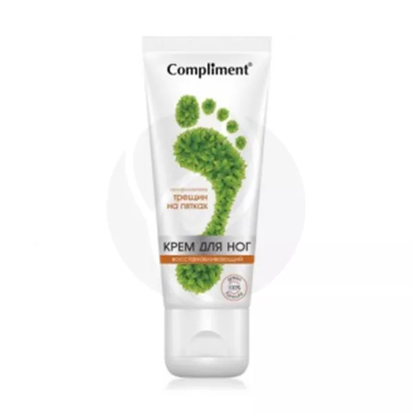 Изображение товара Compliment крем для ног Восстанавливающий, профилактика трещин на пятках, 100мл Изображение товара Compliment крем для ног Восстанавливающий, профилактика трещин на пятках, 100мл