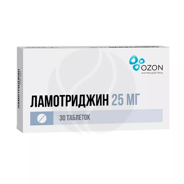 Изображение товара Ламотриджин таблетки 25мг 30 штук противоэпилептическое средство Озон Изображение товара Ламотриджин таблетки 25мг 30 штук противоэпилептическое средство Озон