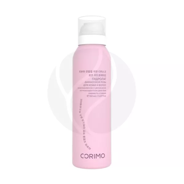 Изображение товара Corimo Гидролат дамасской розы с комплексом растительных экстрактов для кожи и волос, 150мл