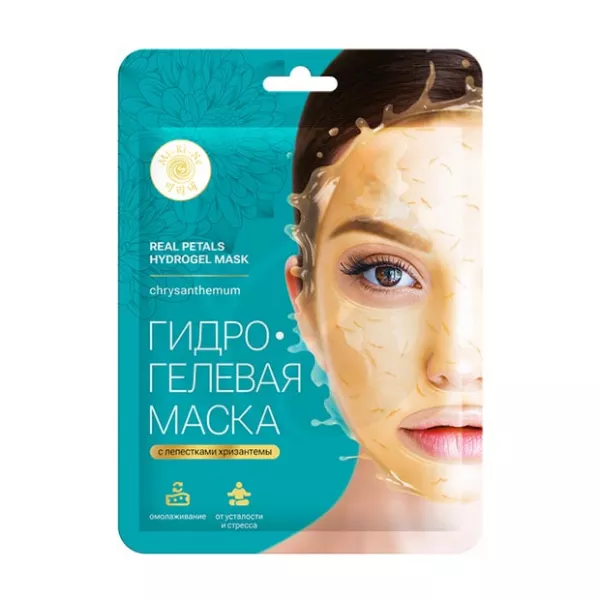 Mi-Ri-Ne маска для лица антивозрастная гидрогелевая с лепестками хризантемы, 30г