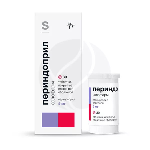 Изображение товара Периндоприл Солофарм таблетки покрытые 5мг, 30 штук Изображение товара Периндоприл Солофарм таблетки покрытые 5мг, 30 штук