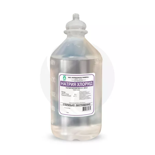 Натрия хлорид раствор д/инфузий 0,9%, 500мл Фармасинтез