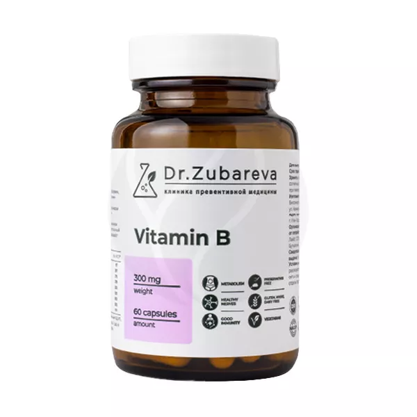 Изображение товара Витамины группы В капсулы Dr.Zubareva 60 шт for здоровье и энергию Изображение товара Витамины группы В капсулы Dr.Zubareva 60 шт for здоровье и энергию