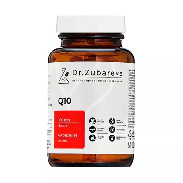 Изображение товара Коэнзим Q10 капсулы Dr.Zubareva 60 шт биологическая добавка Изображение товара Коэнзим Q10 капсулы Dr.Zubareva 60 шт биологическая добавка