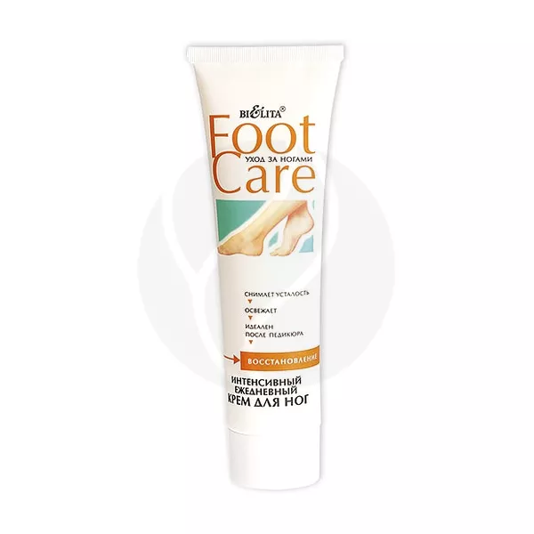 Изображение товара Белита Foot Care крем для ног ежедневный интенсивный уход и увлажнение 100мл Изображение товара Белита Foot Care крем для ног ежедневный интенсивный уход и увлажнение 100мл