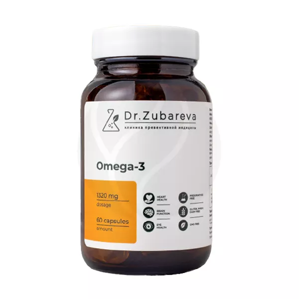 Изображение товара Dr.Zubareva Омега-3 капсулы, №60 Изображение товара Dr.Zubareva Омега-3 капсулы, №60