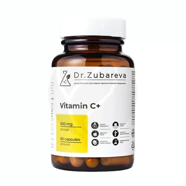 Изображение товара Витамин C капсулы 500 мг с рутином и геспередином, 60 шт