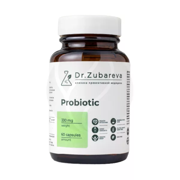 Изображение товара Др.Зубарева Пробиотики капсулы 60 шт для здоровья кишечника и иммунной системы