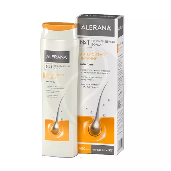 Изображение товара Alerana шампунь Интенсивное питание, 400мл Изображение товара Alerana шампунь Интенсивное питание, 400мл