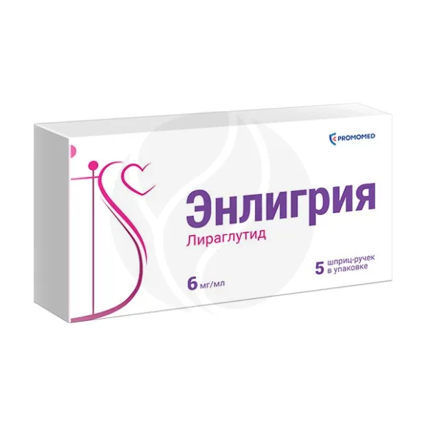 Изображение товара Энлигрия раствор 6 мг/мл для подкожного введения шприц-ручка 3 мл Россия