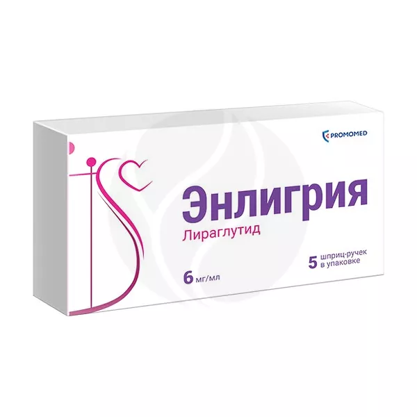 Изображение товара Энлигрия раствор для подкожного введения 6мг/мл 3мл №5 Россия Изображение товара Энлигрия раствор для подкожного введения 6мг/мл 3мл №5 Россия