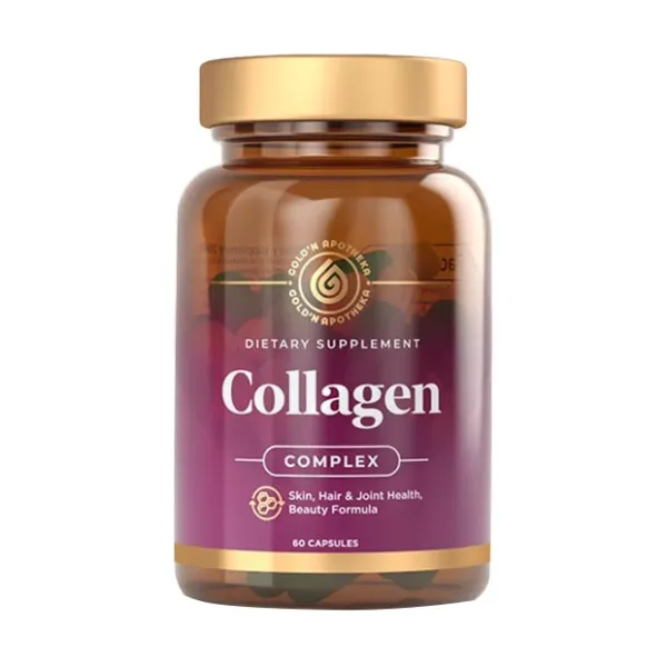 Изображение товара Gold'n Apotheka Коллаген капсулы с L-пролином и витамином С, 60 шт
