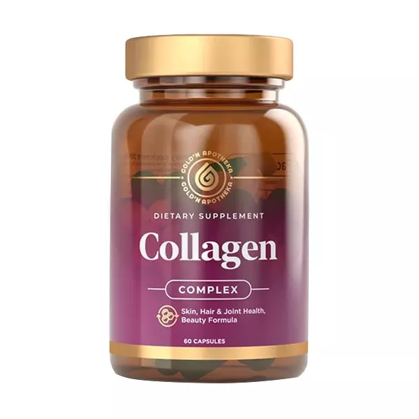 Изображение товара Gold'n Apotheka Коллаген капсулы с L-пролином и витамином С, 60 шт