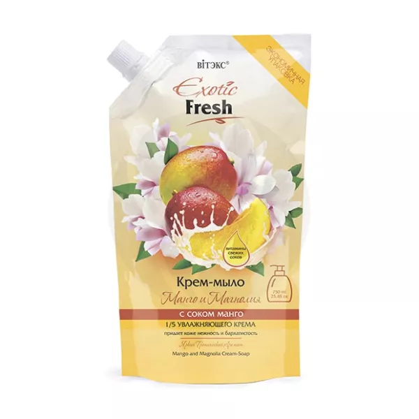 Вiтэкс Exotic Fresh Крем-мыло Манго и магнолия, 750мл