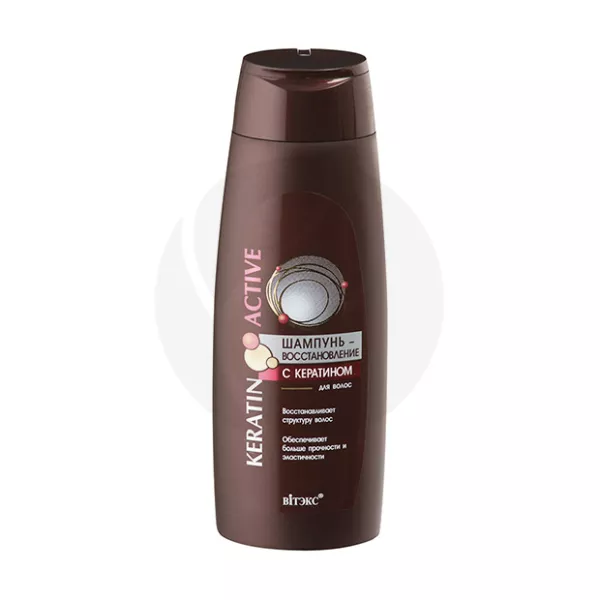 Изображение товара Вiтэкс Keratin Active шампунь-восстановление для волос с кератином, 400мл
