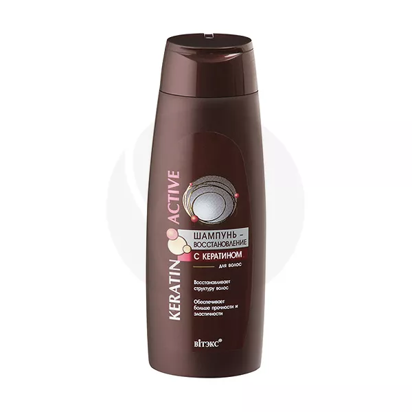 Изображение товара Витэкс Keratin Active шампунь для восстановления волос с кератином 400мл Изображение товара Витэкс Keratin Active шампунь для восстановления волос с кератином 400мл