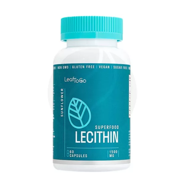 Изображение товара Лецитин капсулы LeafToGo 60 шт Биологическая добавка для печени и нервной системы