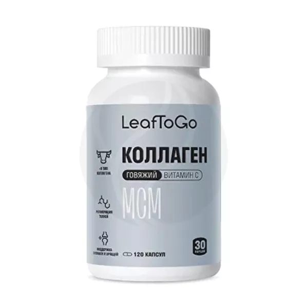 Изображение товара LeafToGo Joint Коллаген капсулы, №120 Изображение товара LeafToGo Joint Коллаген капсулы, №120