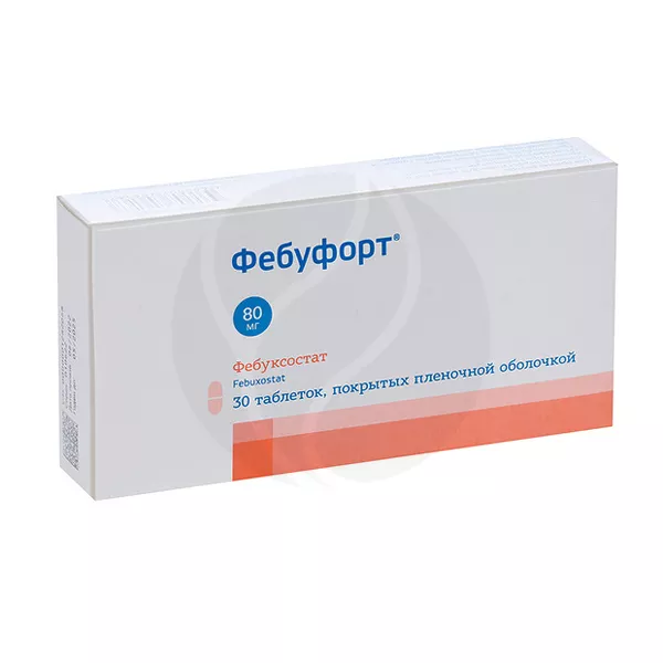 Изображение товара Фебуфорт 80 мг таблетки покрытые п/о 30 шт Россия