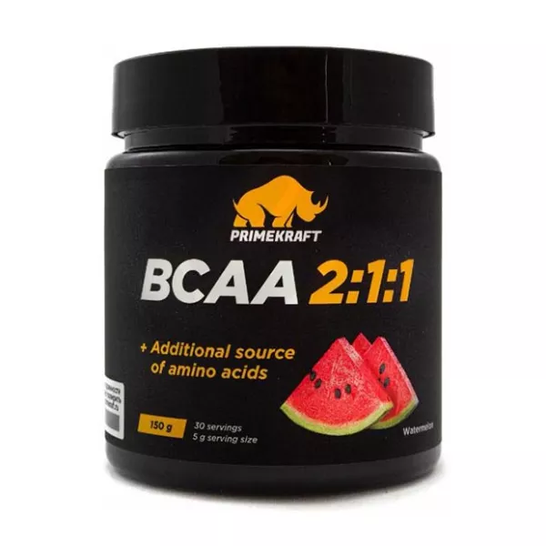 Primekraft БЦАА/ВСАА 2:1:1 порошок арбуз, 150г