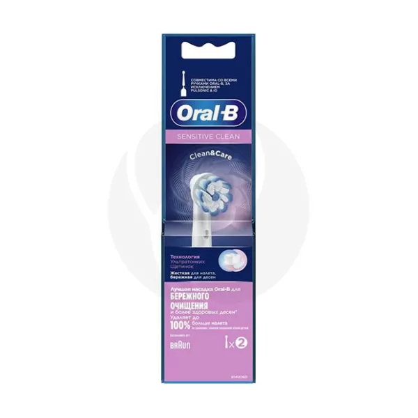 Изображение товара Oral-B насадка Sensitive Clean для электрической зубной щетки, 2 шт