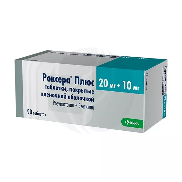 Изображение товара Роксера Плюс таблетки покрыт. п/о 20мг+10мг, №90 Изображение товара Роксера Плюс таблетки покрыт. п/о 20мг+10мг, №90