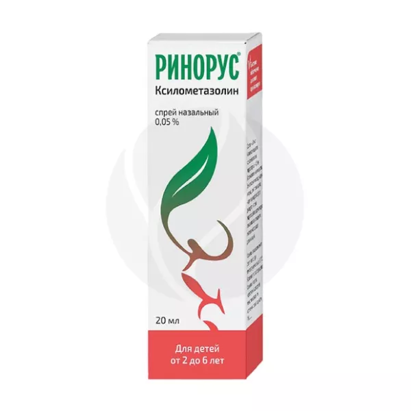 Ринорус спрей назальный 0,05%, 20мл Синтез
