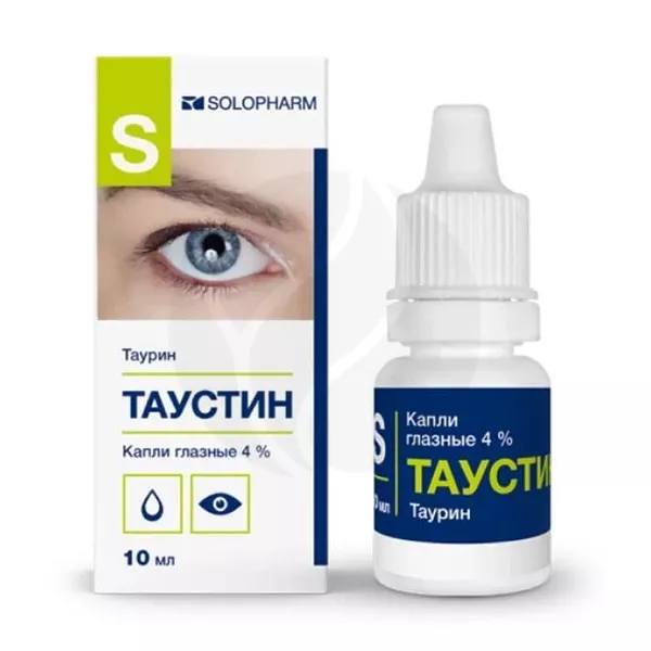 Изображение товара Капли глазные Таустин Солофарм 4% - поддержка метаболизма и регенерации глаз Изображение товара Капли глазные Таустин Солофарм 4% - поддержка метаболизма и регенерации глаз