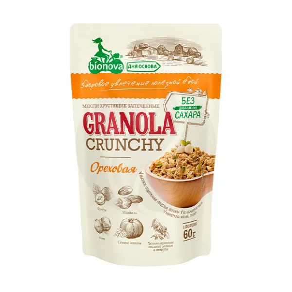 Bionova мюсли Орех, 60г