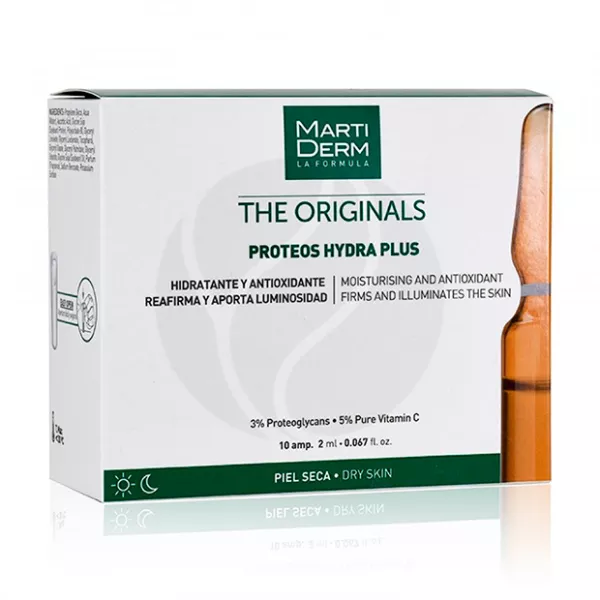 Изображение товара МартирДерм The Originals Proteos Hydra Plus - увлажняющие ампулы для сухой кожи, 10 шт