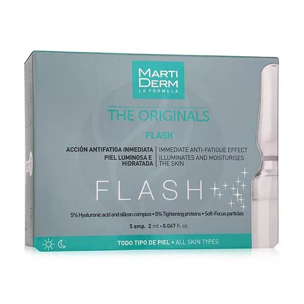 Изображение товара MartiDerm The Originals Flash сыворотка для лица в ампулах, 2мл 5шт Изображение товара MartiDerm The Originals Flash сыворотка для лица в ампулах, 2мл 5шт