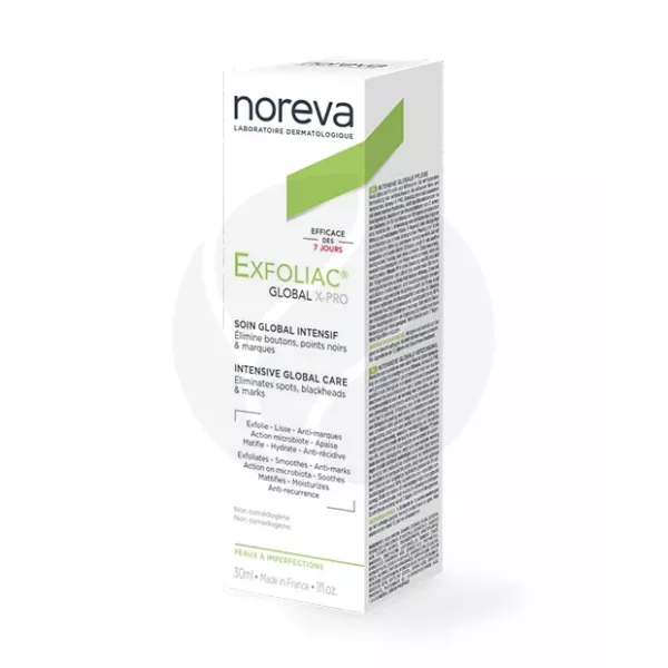 Noreva Exfoliac Global X-pro крем против несовершенств, 30мл