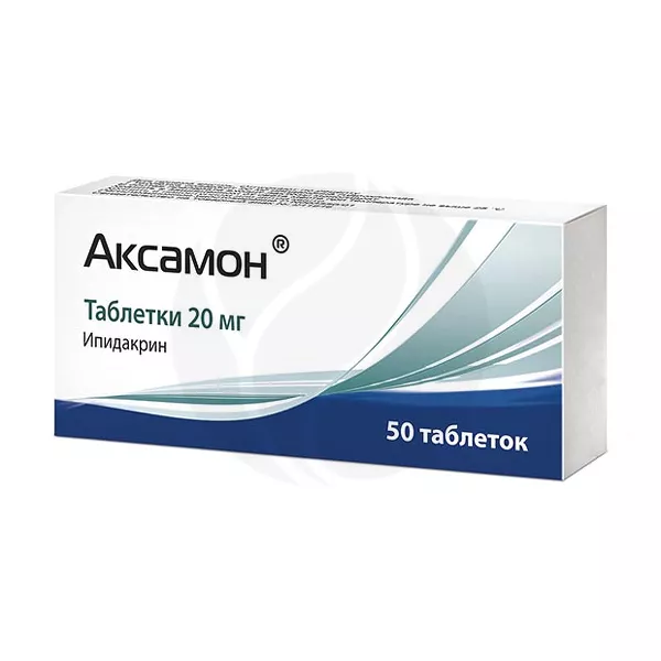 Изображение товара Аксамон таблетки 20 мг, 50 шт. для лечения нервных расстройств и деменции