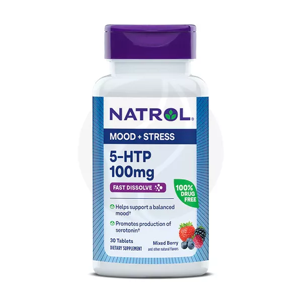 Natrol 5-гидрокситриптофан (5-HTP) таблетки 100мг, №30