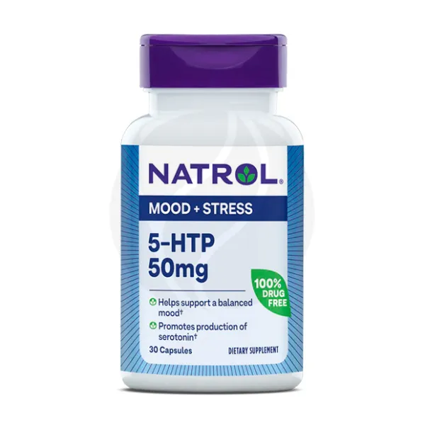 Изображение товара Natrol 5-гидрокситриптофан (5-HTP) капсулы 50мг, 30 штук