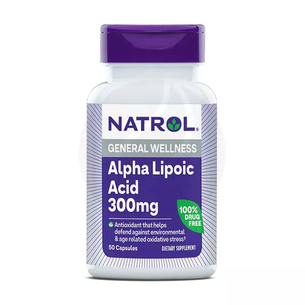 Natrol Альфа-липоевая кислота капсулы 300мг, №50