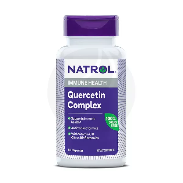 Изображение товара БАД Natrol Кверцетин комплекс с витамином C 1000 мг/450 мг, 50 капсул Изображение товара БАД Natrol Кверцетин комплекс с витамином C 1000 мг/450 мг, 50 капсул