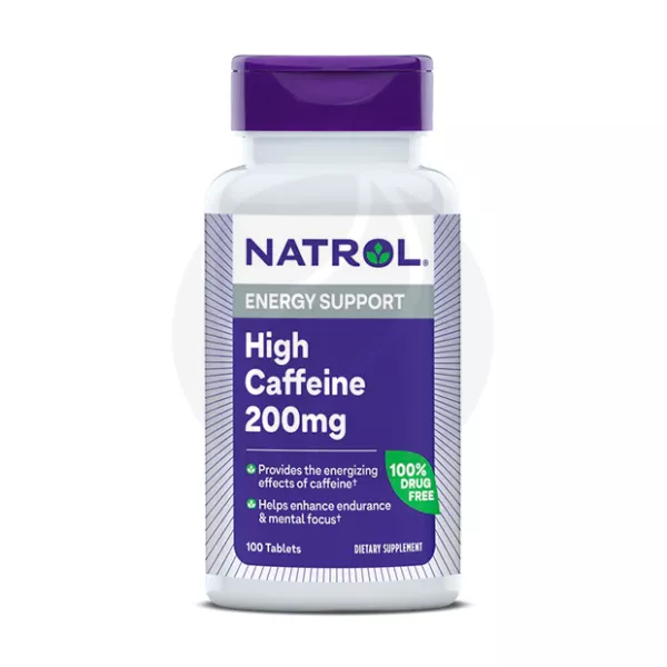 Natrol Кофеин Хай таблетки 200мг, №100