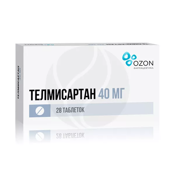 Изображение товара Телмисартан таблетки 40 мг, №28 Озон для снижения высокого давления у взрослых