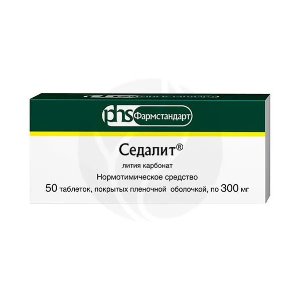 Изображение товара Седалит 300мг таблетки покрытые пленочной оболочкой №50 для лечения психических состояний