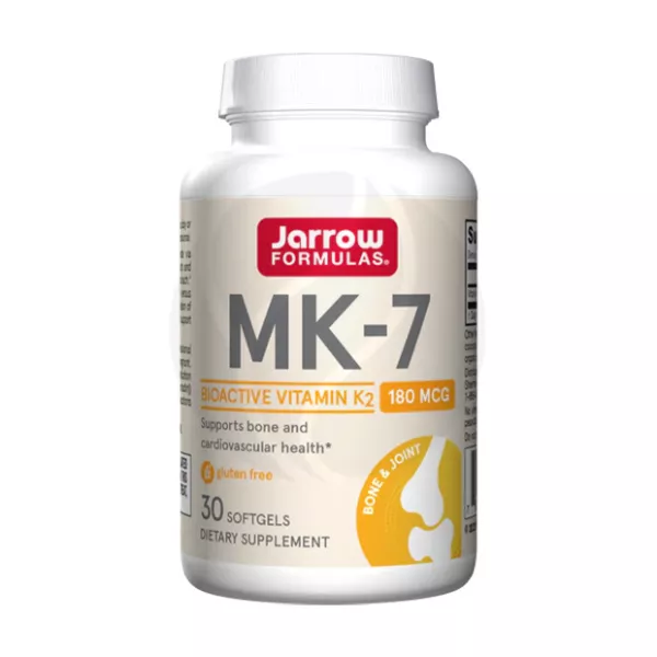 Изображение товара Jarrow Formulas Витамин K2 МК-7 180мкг капсулы, 30 шт для здоровья костей и сосудов