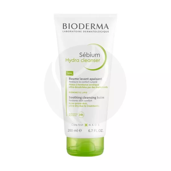 Изображение товара Bioderma Sebium Hidra - успокаивающий очищающий бальзам 200 мл для жирной и комбинированной кожи