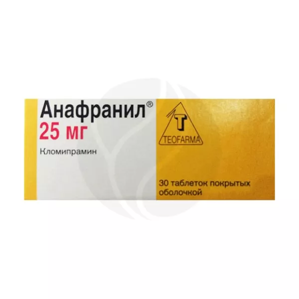 Анафранил таблетки п/о 25мг, №30 Новартис Фарма