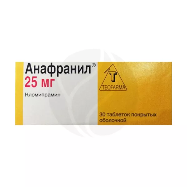 Изображение товара Таблетки Анафранил Новартис 25 мг - эффективное средство при депрессии и ОКР Изображение товара Таблетки Анафранил Новартис 25 мг - эффективное средство при депрессии и ОКР